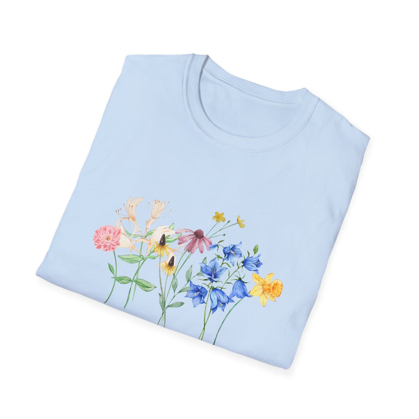 Floral T-Shirt Plant Your Own Garden Wildflowers
