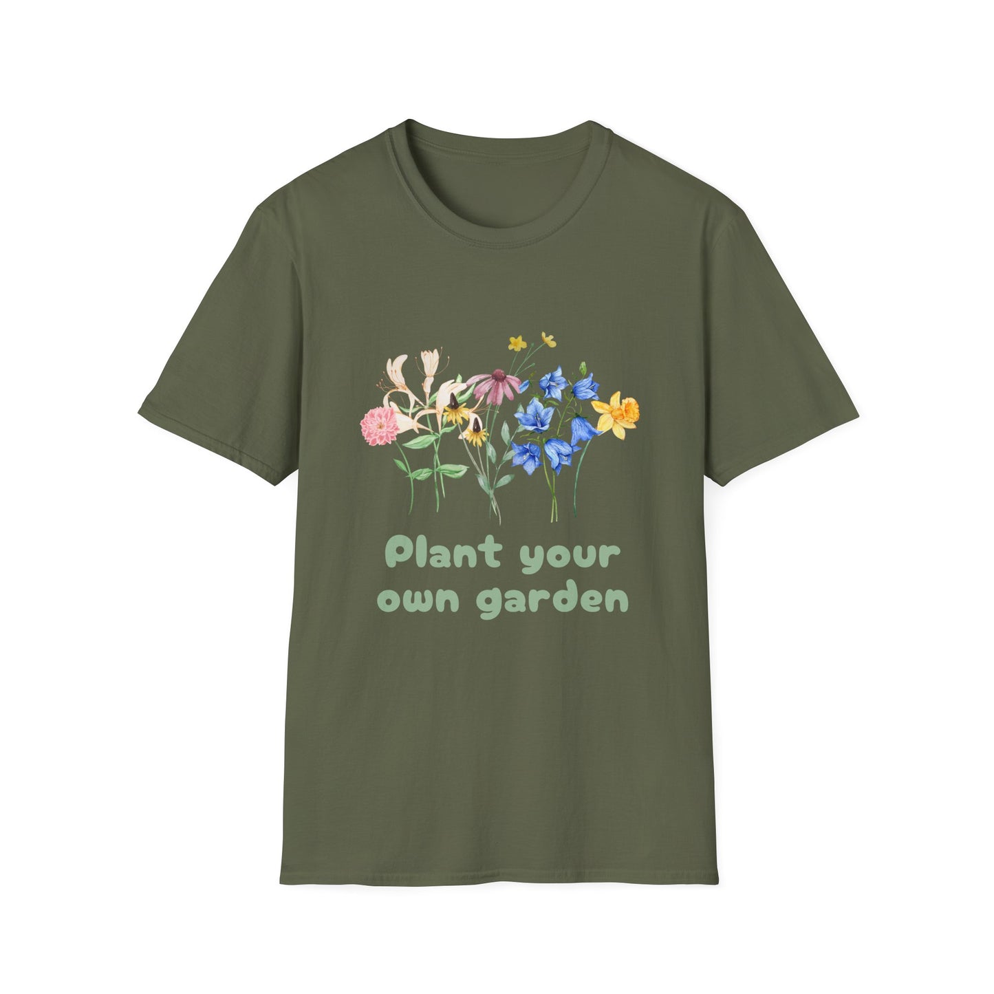 Floral T-Shirt Plant Your Own Garden Wildflowers