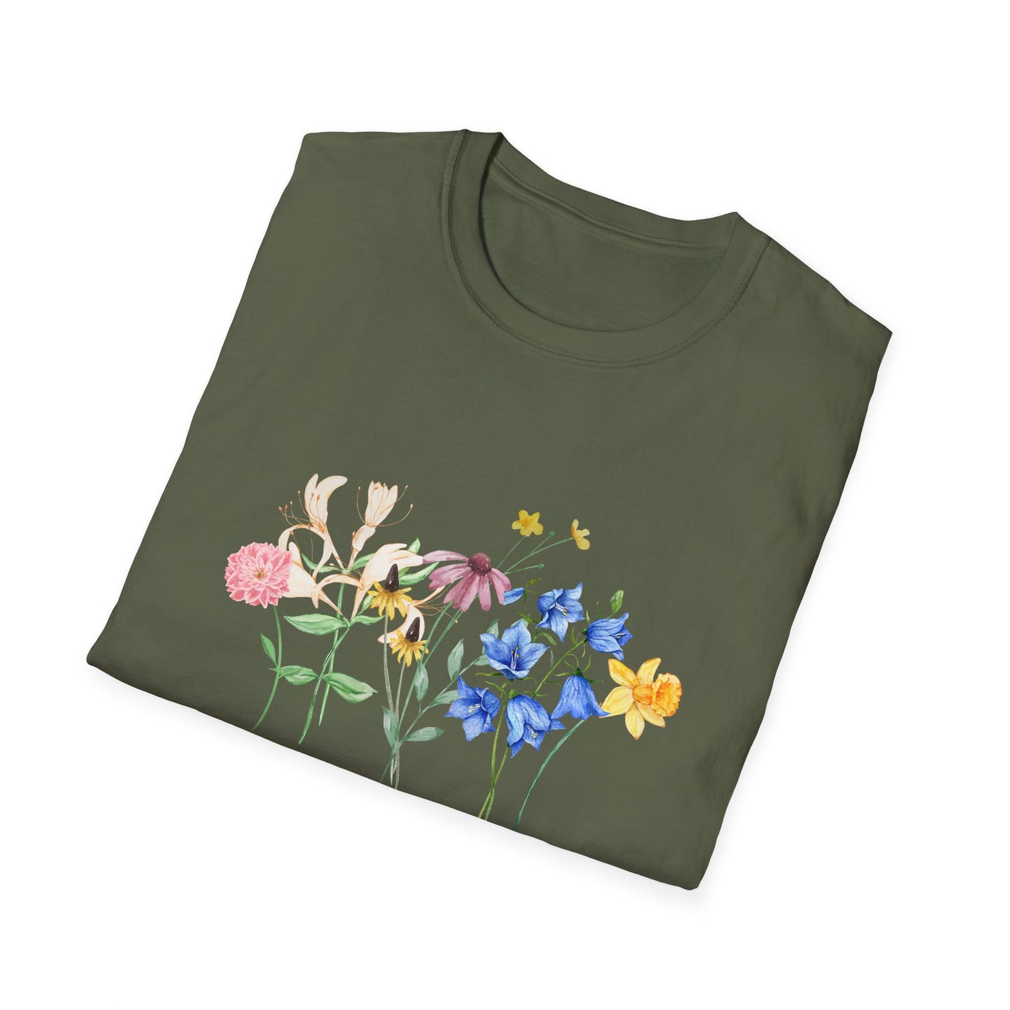 Floral T-Shirt Plant Your Own Garden Wildflowers