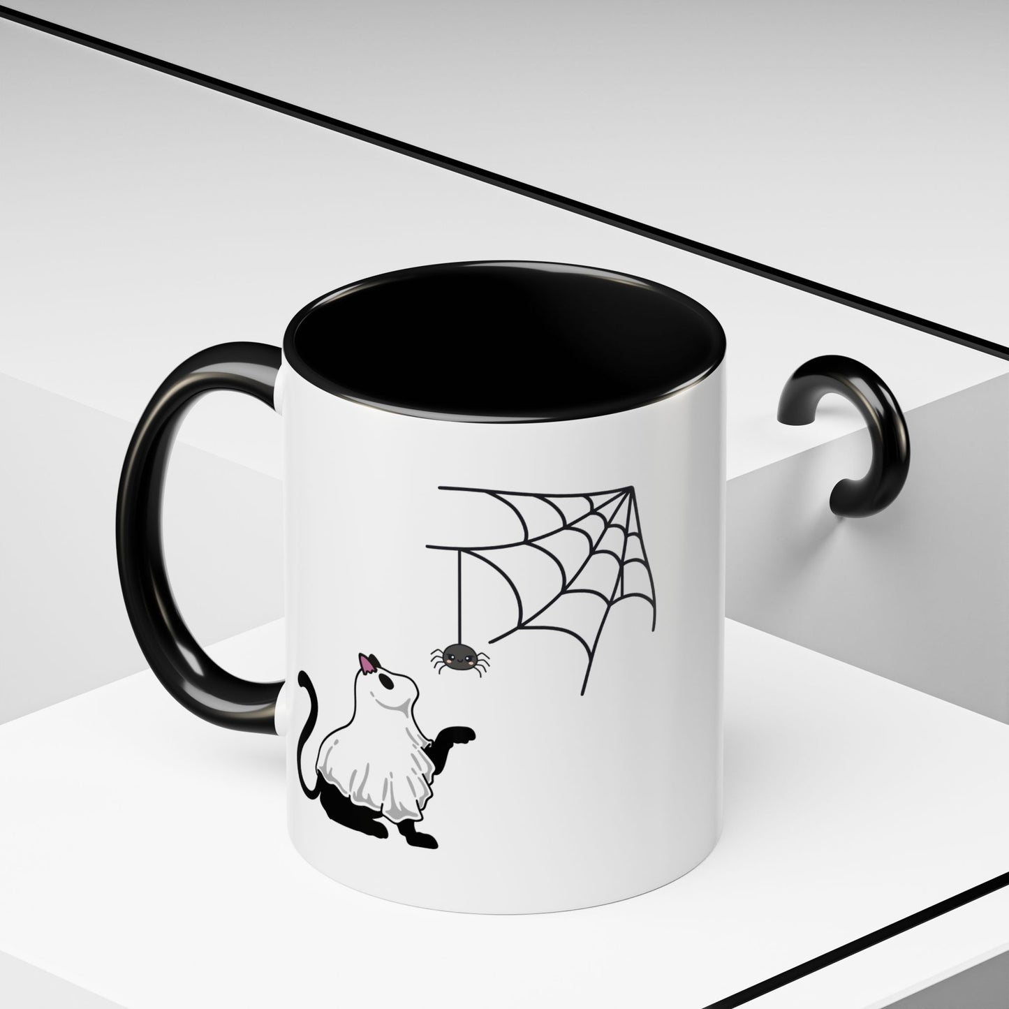 Cat Ghost Halloween Mug
