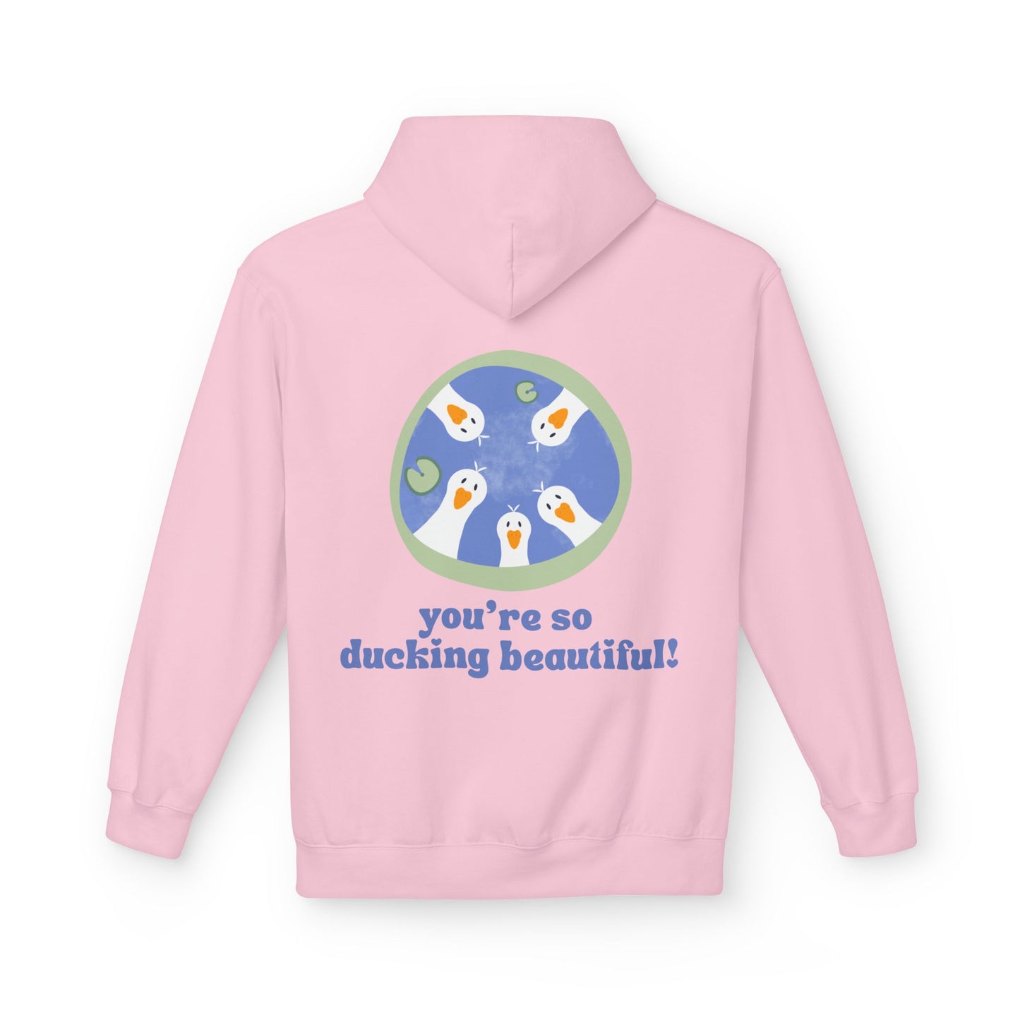 Ducking Beautiful Unisex Fleece Hoodie