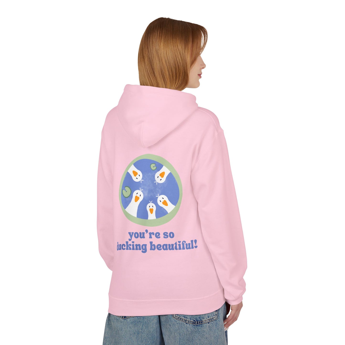 Ducking Beautiful Unisex Fleece Hoodie