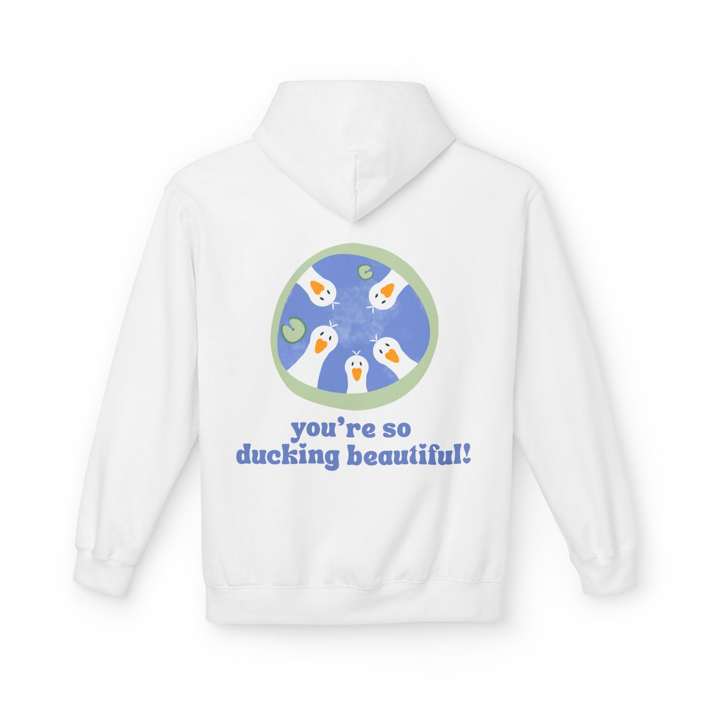 Ducking Beautiful Unisex Fleece Hoodie