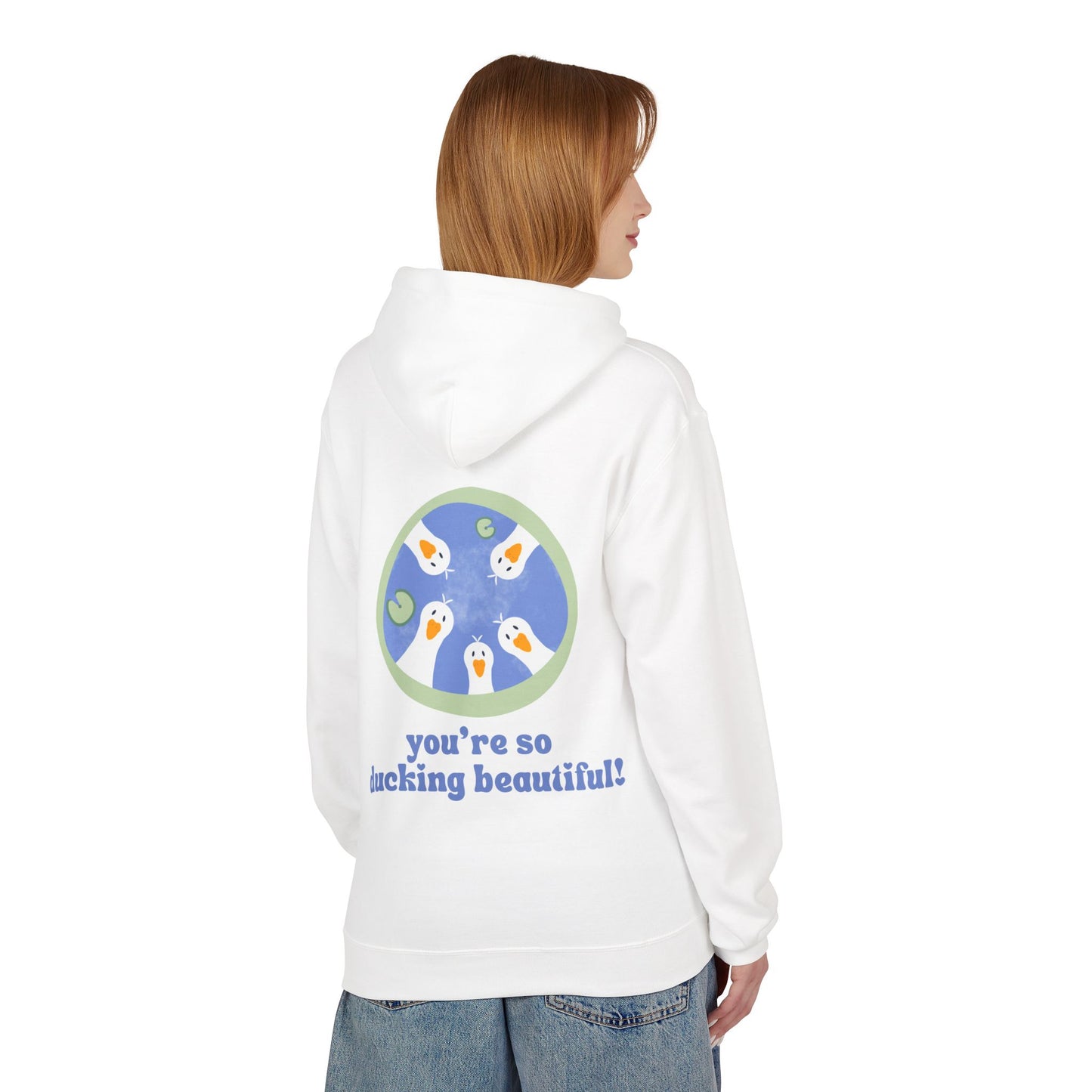 Ducking Beautiful Unisex Fleece Hoodie