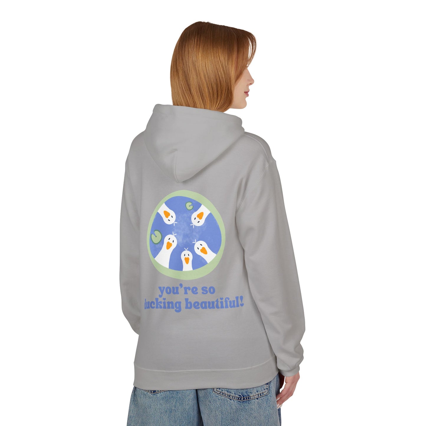 Ducking Beautiful Unisex Fleece Hoodie