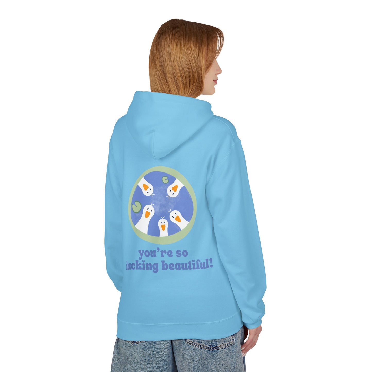 Ducking Beautiful Unisex Fleece Hoodie